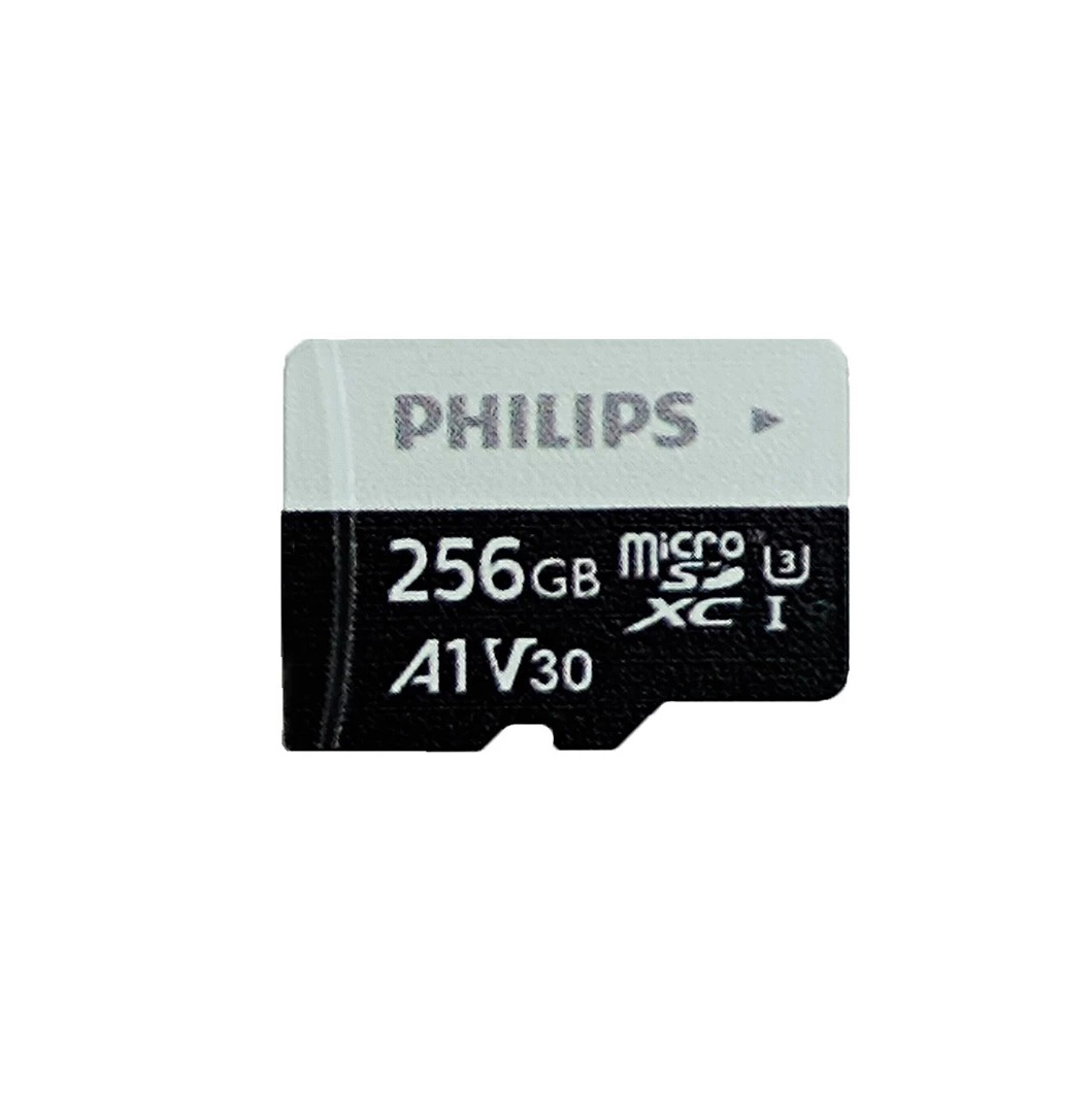 کارت حافظه microSD HC فیلیپس مدل A1-V30 کلاس 10 استاندارد UHS-I U3 سرعت 80MBps ظرفیت 256GB